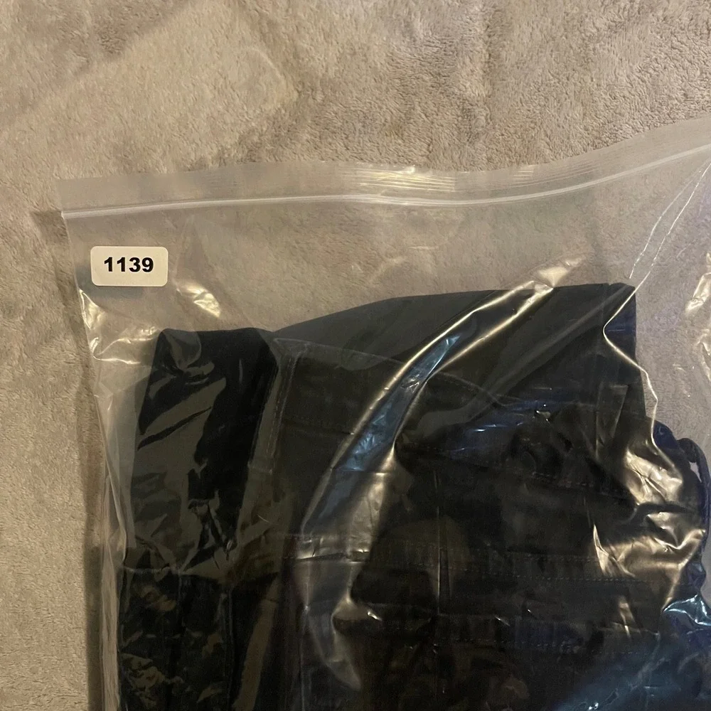 NYDJ Tummy Tuck Jeans Womens 10 Black Wide Leg Flare High Rise Denim 31x32